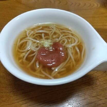 梅温麺、美味しくいただきましたm(_ _)m御馳走様でした。